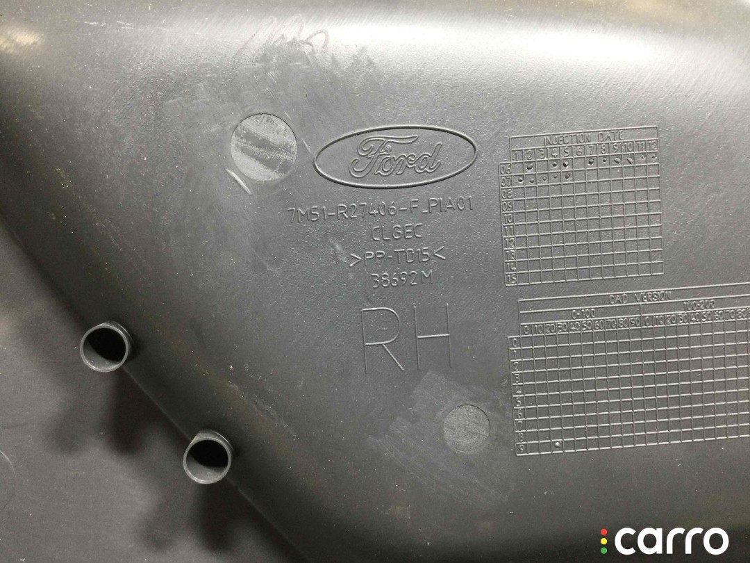 Обшивка двери задней правой (дверная карта) Ford C-MAX 2003-2007, минивэн, левый руль, 3M51R27406R, фото 3
