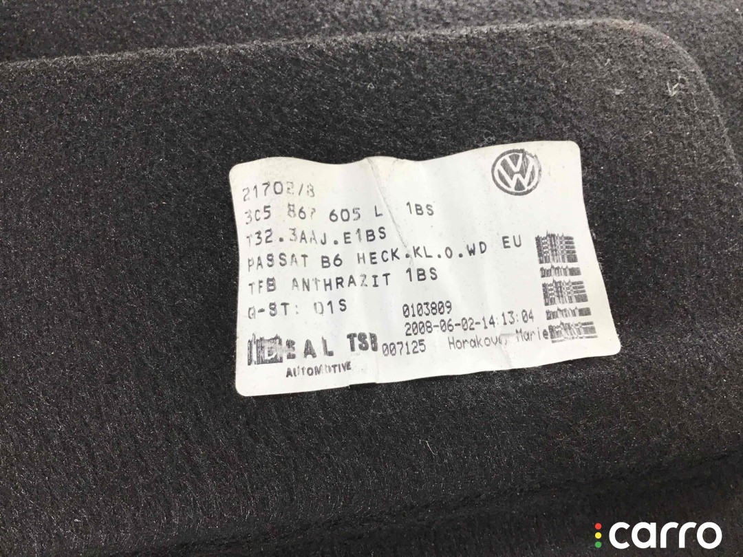 Обшивка крышки багажника Volkswagen Passat 2005-2010, седан, 3C5867605L, фото 4
