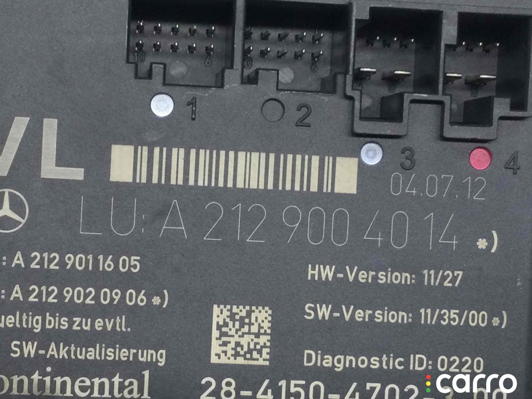 Блок управления двери Mercedes C-klasse 2011-2015, A2129004014, фото 3