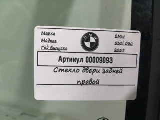 стекло двери задней правой, BMW 5 G30/G31 2016-2020