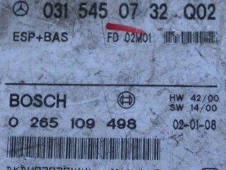 блок управления ABS, ориг. номер 0315450732Q02, 0265109498, Mercedes-Benz E W210 [рестайлинг] 1999-2002