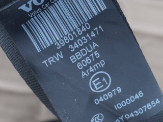 ремень безопасности задний левый, ориг. номер 39801840, Volvo XC60 1 поколение 2008-2013