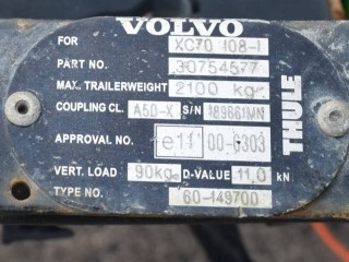 прицепное устройство (фаркоп), ориг. номер 30754576, 30754577, 31373185, Volvo XC70 2 поколение 2007-2013