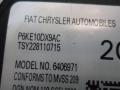 6KE10DX9AC Ремень безопасности задний левый Dodge Challenger 3 поколение [2-й рестайлинг] 2022г. - фото №3