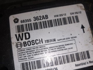 Блок AirBag, ориг. номер 68355362AB, 0285014040, Dodge Durango 3 поколение [рестайлинг] 2013-2020