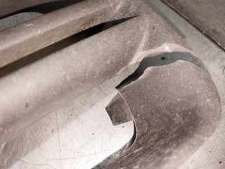 Заглушка (решетка) в бампер, ориг. номер 3U0853665, Skoda Superb 1 поколение 2001-2006
