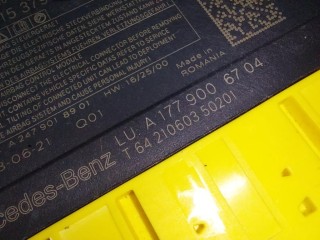 Блок AirBag, ориг. номер A1779006704, A1779025208, 0285015379, Mercedes GLA H247 2 поколение 2020-2023
