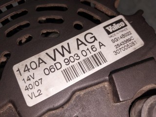 Генератор, ориг. номер 06D903016A, SG14B022, 2543369C, Skoda Superb 1 поколение [рестайлинг] 2006-2008