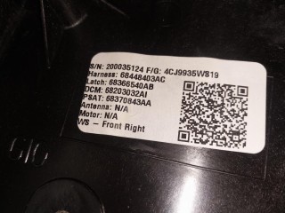 Стеклоподъемник передний правый, ориг. номер 68592466AA, 68321288AA, 68565732AA, Jeep Wagoneer WS 2021-2026
