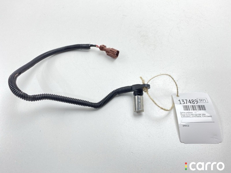 319353AX00, 319353AX01, 319353AX0A Датчик скорости Nissan Sunny 2004г. - фото №1