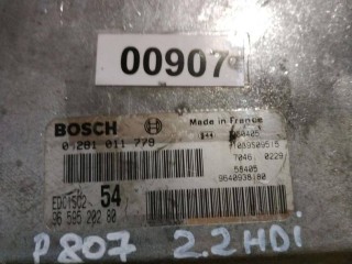 блок управления двигателем, ориг. номер EDC15C2, 9659520280, 0281011779, Citroen C8 2002-2008