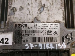 блок управления двигателем, ориг. номер EDC16C34, 9653958980, 0281011627, 9651128880, Citroen C4 Picasso 2006-2013