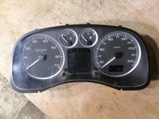 Щиток приборов (приборная панель) Peugeot 307 2001-2005, универсал, левый руль, 9655476380