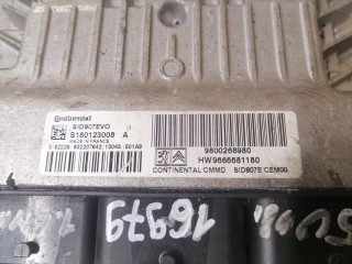 Блок управления двигателем, ориг. номер 9666681180, 9800268980, S180123008B, SID807EVO, Peugeot 5008 2009-2013