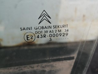 стекло двери передней левой, Citroen C5 2000-2004